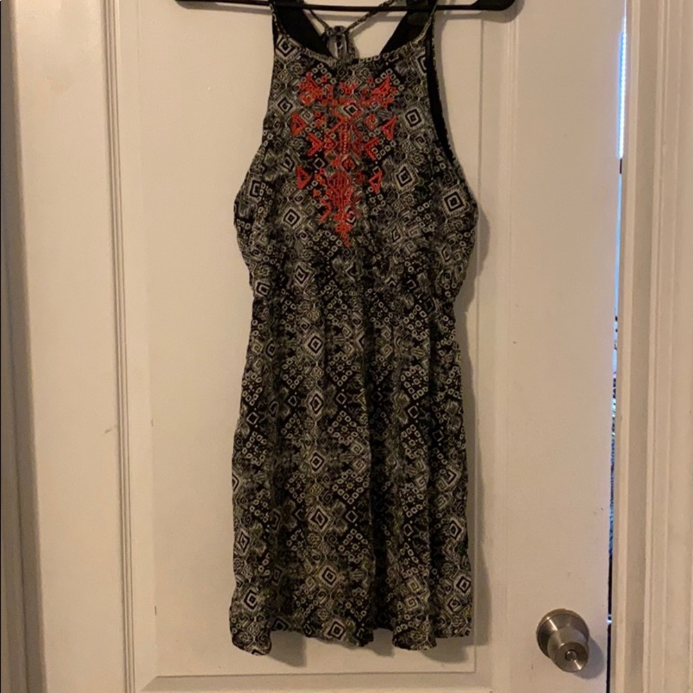 Good condition...black and white dress with neon